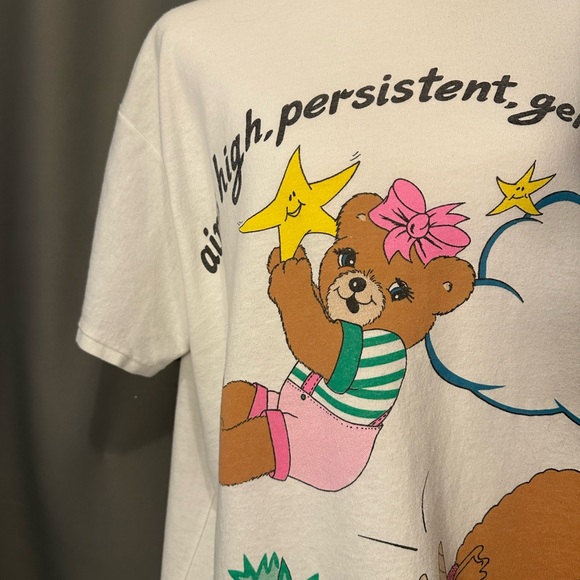 Vintage 80s Single Stitch Capricorn Zodiac Graphic Tee Signed Sharelle - Picture 6 of 10